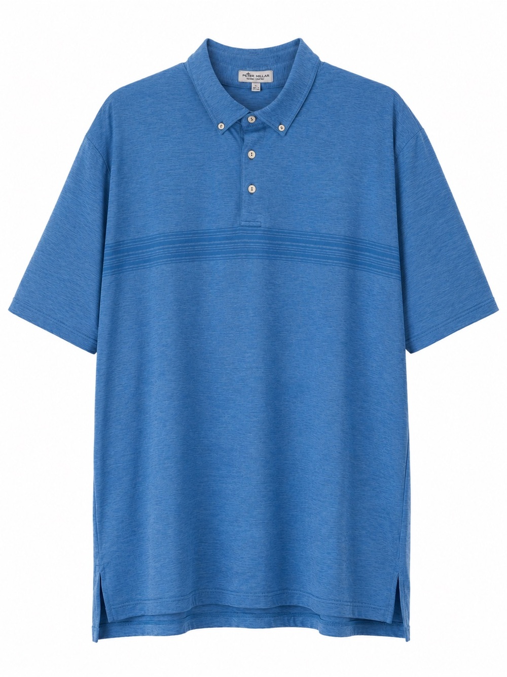 Peter Millar Summer Comfort Blue Performance Golf Polo Shirt Men's XXL